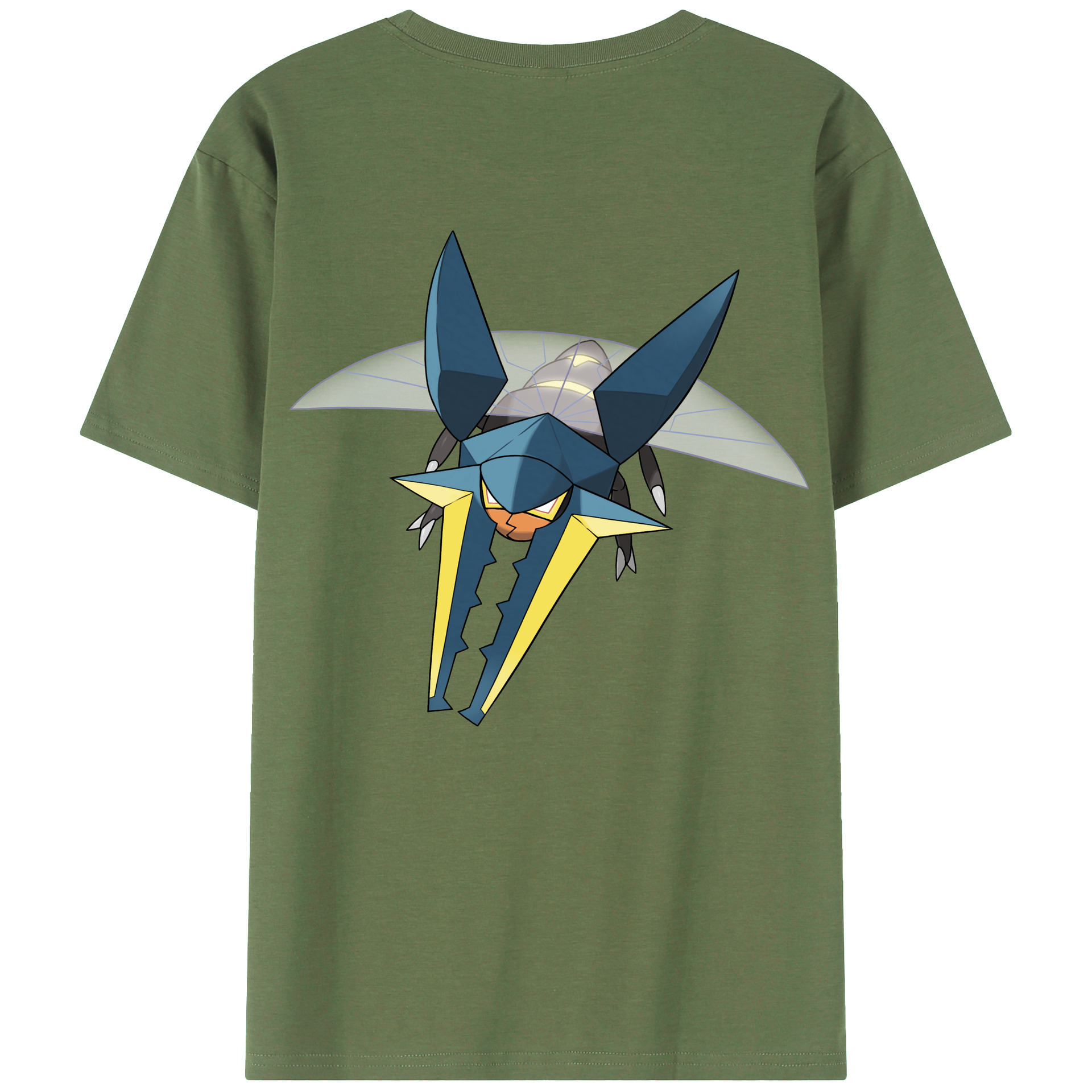 （画像用） ポケットモンスター Pokémon 綿100％ メンズ半袖Tシャツ（バックプリント） 通気性